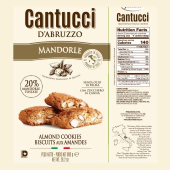 CANTUCCI ALLE MANDORLE SACCO DA 800 GR